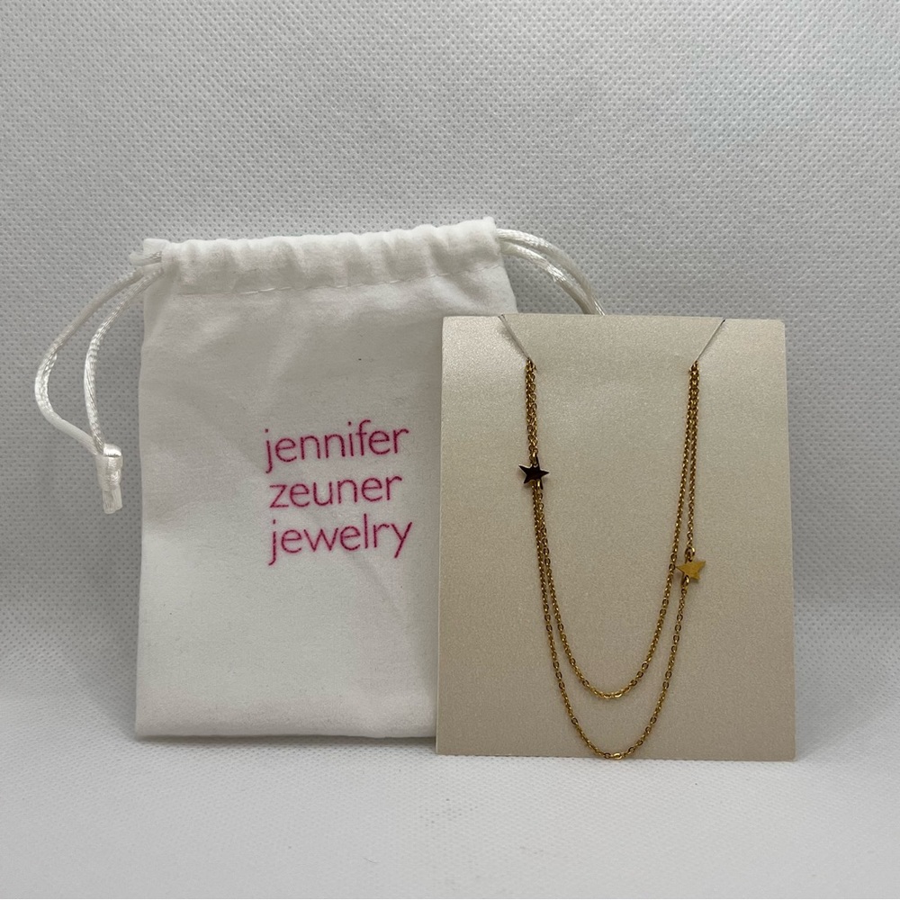 NWOT Jennifer Zeuner Star Double Necklace